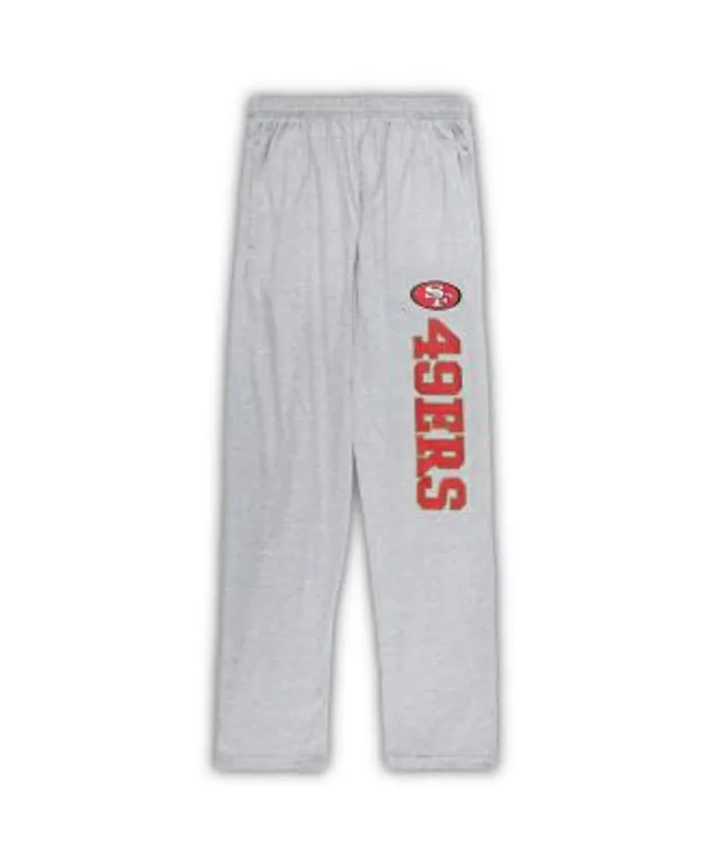 Men's Concepts Sport Scarlet/Heather Gray San Francisco 49ers Big & Tall T-Shirt Pajama Pants Sleep Set