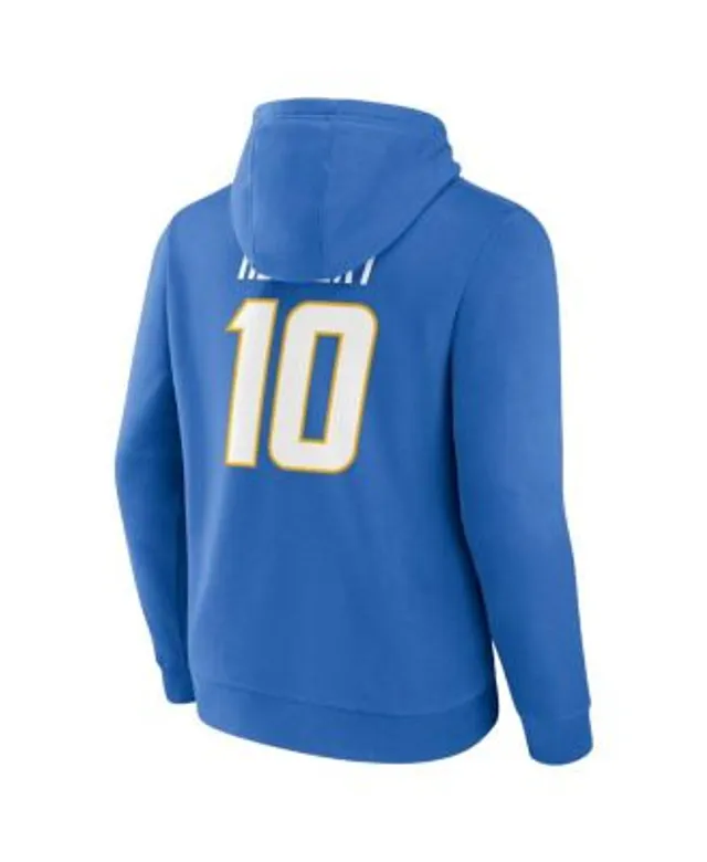 Lids Justin Herbert Los Angeles Chargers Big & Tall Fleece Name Number  Pullover Hoodie - Powder Blue