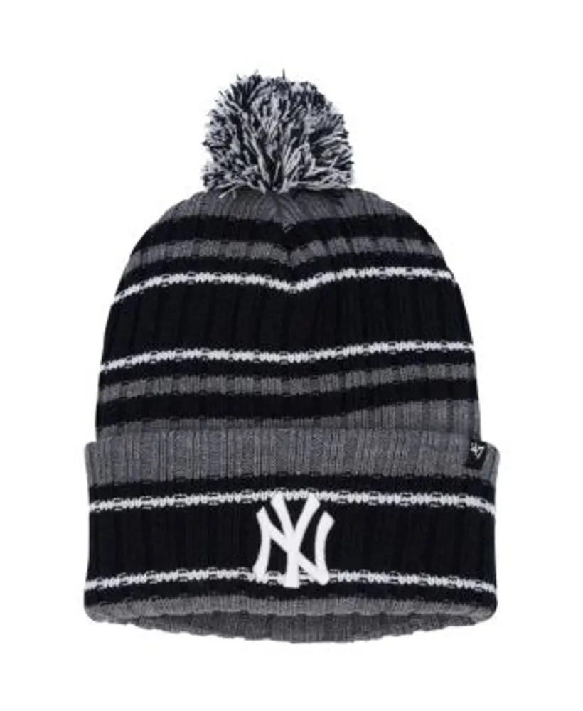 Women's '47 Navy New York Yankees Knit Cuffed Hat with Pom