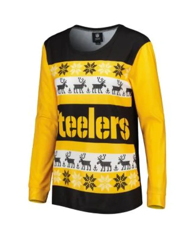 Pittsburgh Steelers Light Up Ugly Sweater - Black/Gold