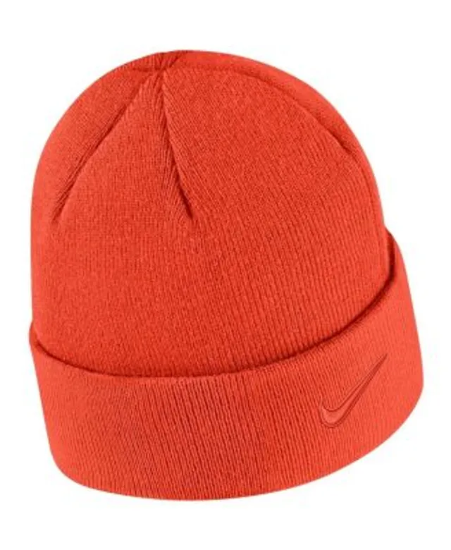 Youth Nike Orange Clemson Tigers Cuffed Knit Hat with Pom