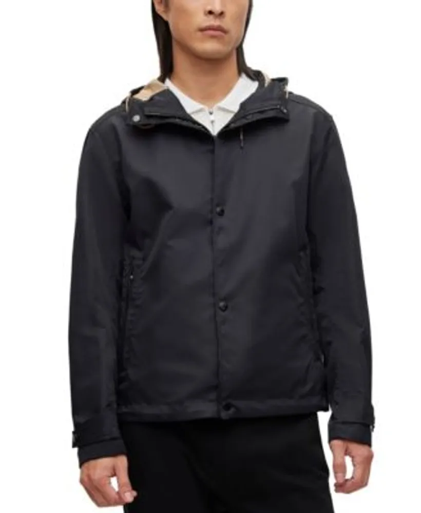 BOSS - Water-repellent reversible jacket with logo badge