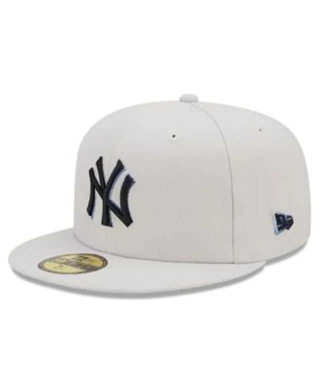 New York Yankees New Era Retro 59FIFTY Fitted Hat - Stone/Navy