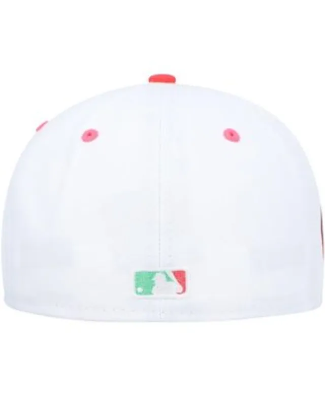New Era Men's White, Green Detroit Tigers 1984 World Series Watermelon  Lolli 59Fifty Fitted Hat