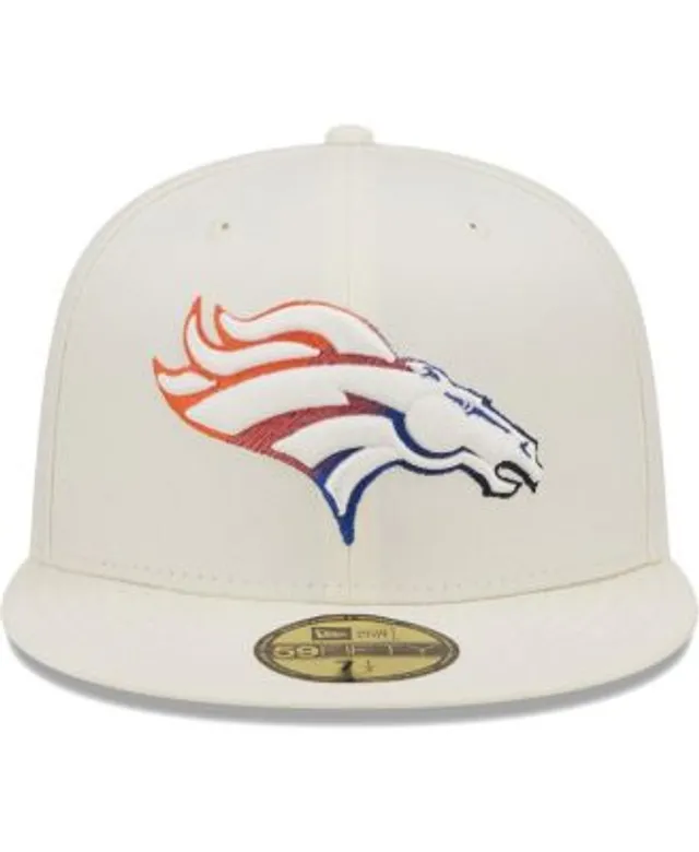 New Era Men's Black Denver Broncos Color Dim 59FIFTY Fitted Hat