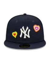 New York Yankees New Era Chain Stitch Heart 59FIFTY Fitted Hat - Navy