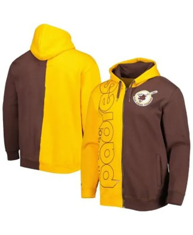 Youth San Diego Padres Nike Brown Fleece Performance Pullover Hoodie