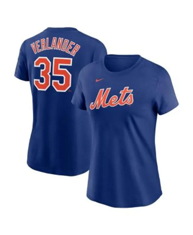 Women's Javier Baez Royal New York Mets Plus Size Name & Number V-Neck T- Shirt