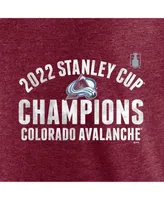 Men's Champion Burgundy Colorado Avalanche Tri-Blend Logo T-Shirt Size: Small