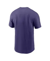 Men's Nike Lamar Jackson Purple Baltimore Ravens Name & Number T-Shirt 