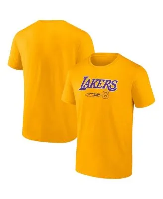 Nike Men's Los Angeles Lakers LeBron James #6 T-Shirt - Yellow - M (Medium)