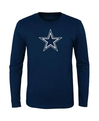 Toddler Navy Dallas Cowboys Team Logo Long Sleeve T-Shirt