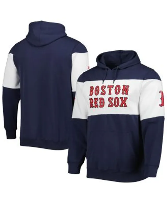 Stitches Men's Navy Boston Red Sox Sleeveless Pullover Hoodie - Macy's