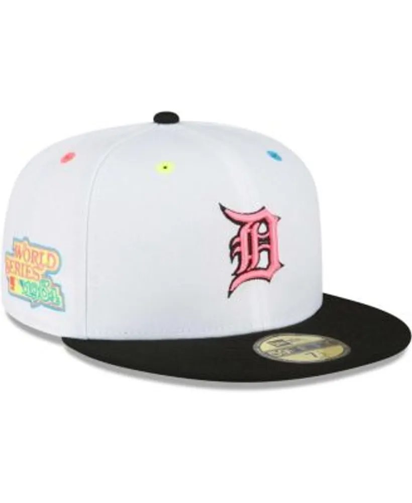 Men's New Era White/Black Atlanta Braves 1995 World Series Champions Neon Eye 59FIFTY Fitted Hat