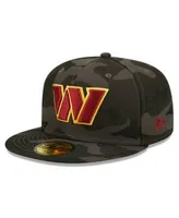 New Era Men's Black Washington Commanders Camo 59FIFTY Fitted Hat