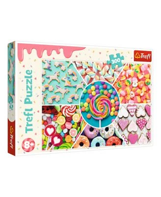 Red 300 Piece Kids Puzzle- Sweets