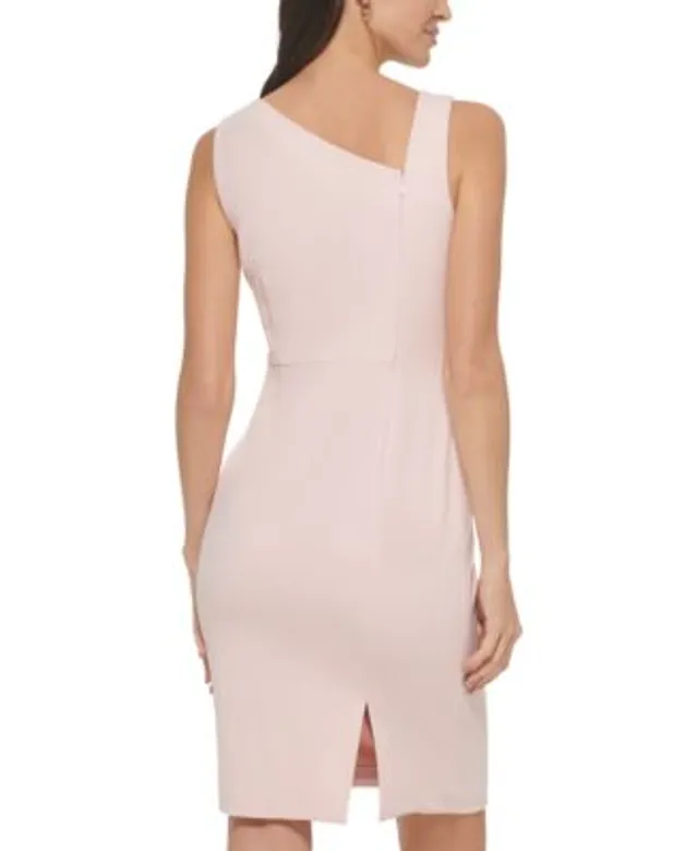 Calvin Klein Popover-Cape Sheath Dress - Macy's