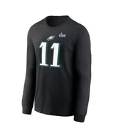 Men's Nike Jalen Hurts Black Philadelphia Eagles Super Bowl LVII