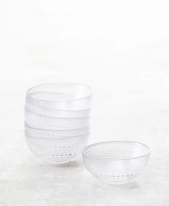 Jupiter Beaded Glass Cereal Bowls - Set of 6