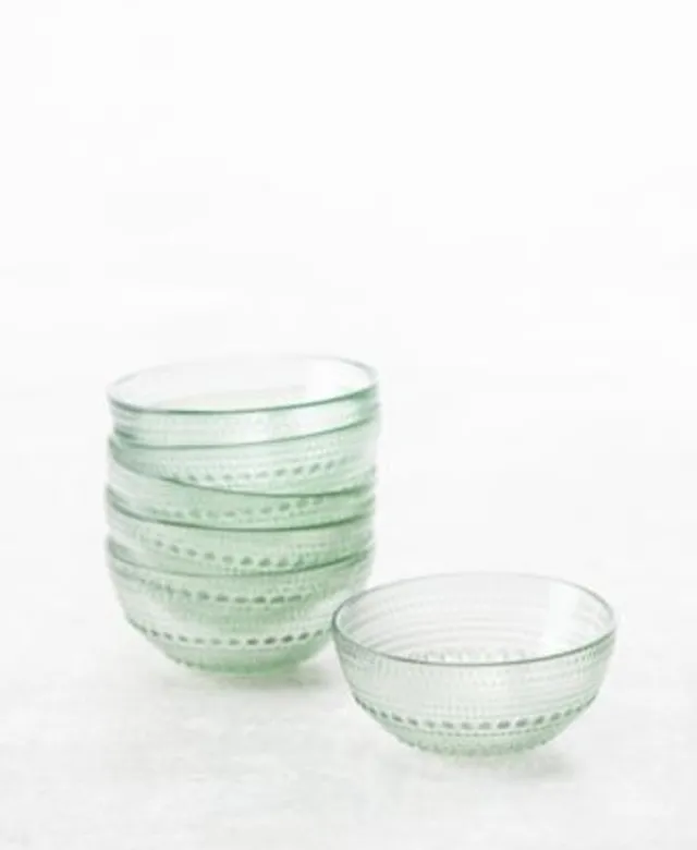 Jupiter Beaded Glass Cereal Bowls - Set of 6