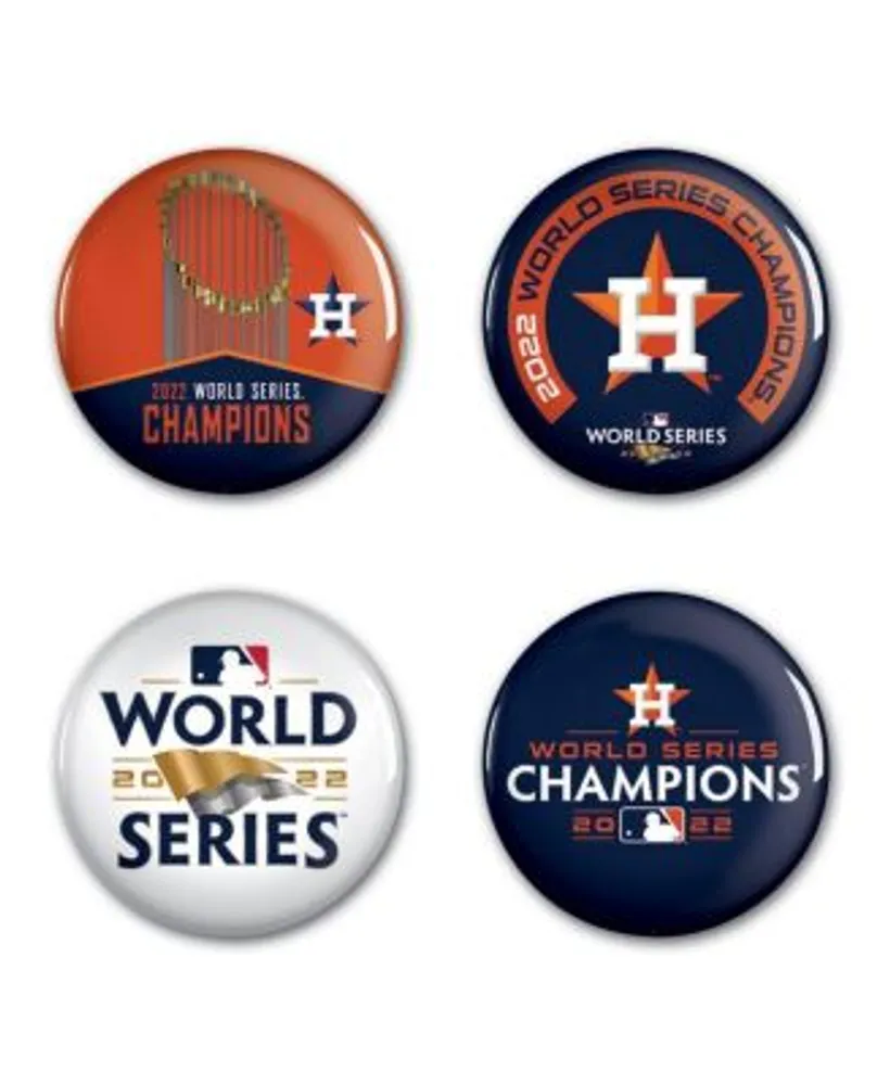 Wincraft Houston Astros 2022 World Series Champions Four-Pack Buttons Set