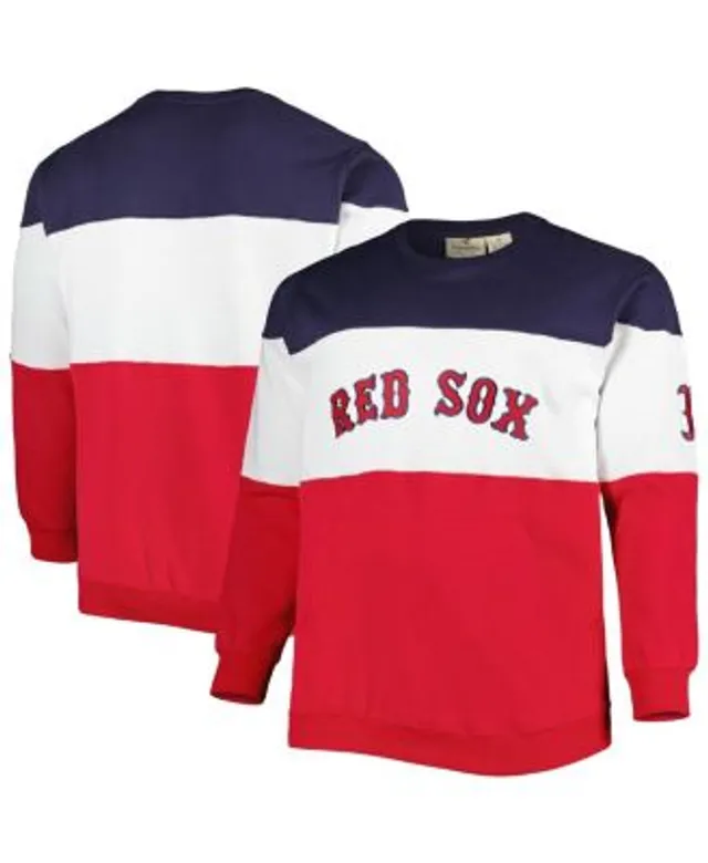 Boston Red Sox Profile Women's Plus Size Pullover Hoodie - Navy