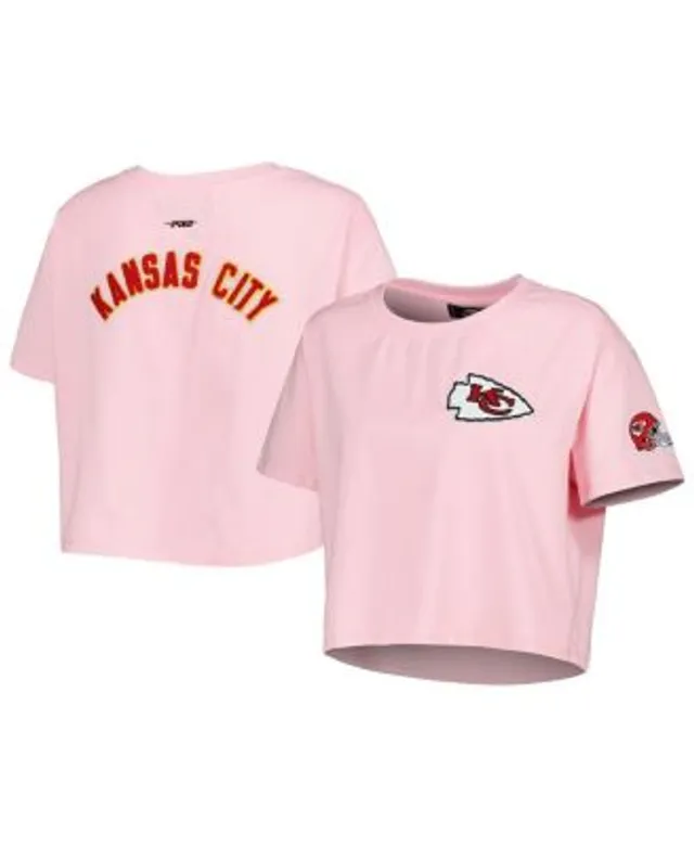 Women's Kansas City Chiefs White Billie Cropped T-Shirt