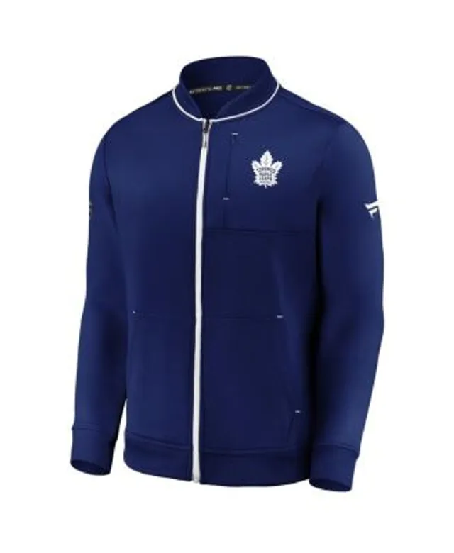 Fanatics Branded Blue Toronto Maple Leafs Authentic Pro Rink Quarter-Zip Jacket