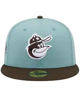 Men's New Era Light Blue/Red Baltimore Orioles Spring Color Two-Tone 59FIFTY Fitted Hat