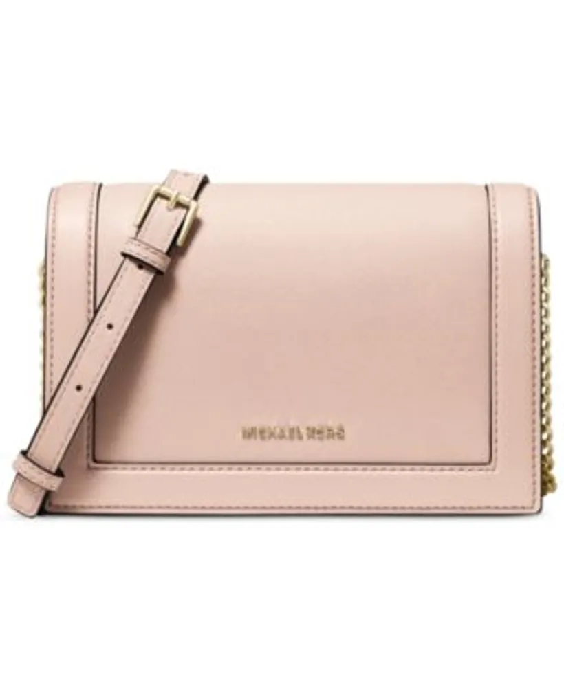 MICHAEL KORS Jet Set Charm Soft Pink Leather Wallet On A Chain