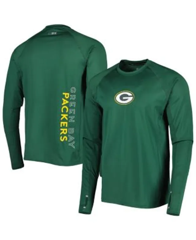 Green Bay Packers New Era Current Raglan Long Sleeve T-Shirt - Green