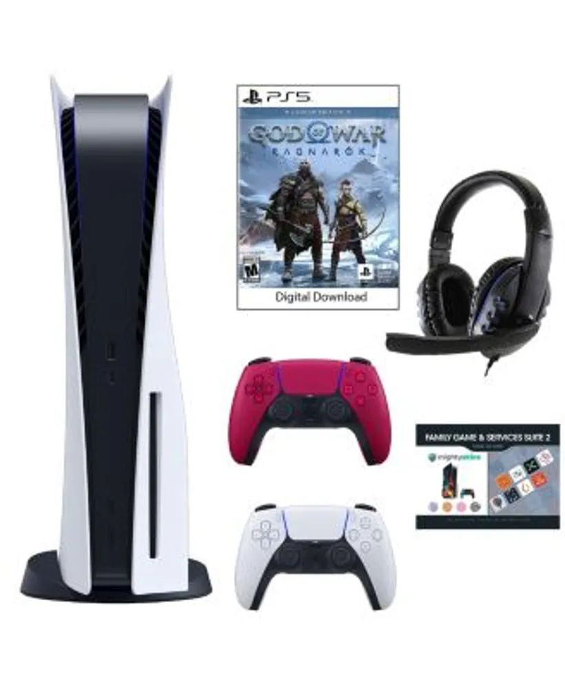 PS5 Console w/ Digital GOW Ragnarok Controllers Vouchers & Kit 