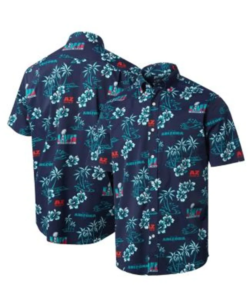 Men's Reyn Spooner Navy Cleveland Indians Aloha Button-Down Shirt Size: Small