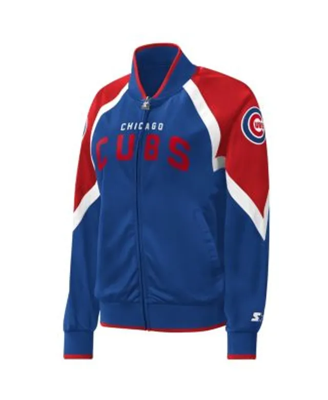 New Era Men's Red Chicago Cubs Raglan Quarter-Zip Hoodie - Macy's