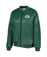 Philadelphia Eagles G-III 4Her by Carl Banks Women's Switchback Reversible  Full-Zip Jacket - Oatmeal/Midnight Green