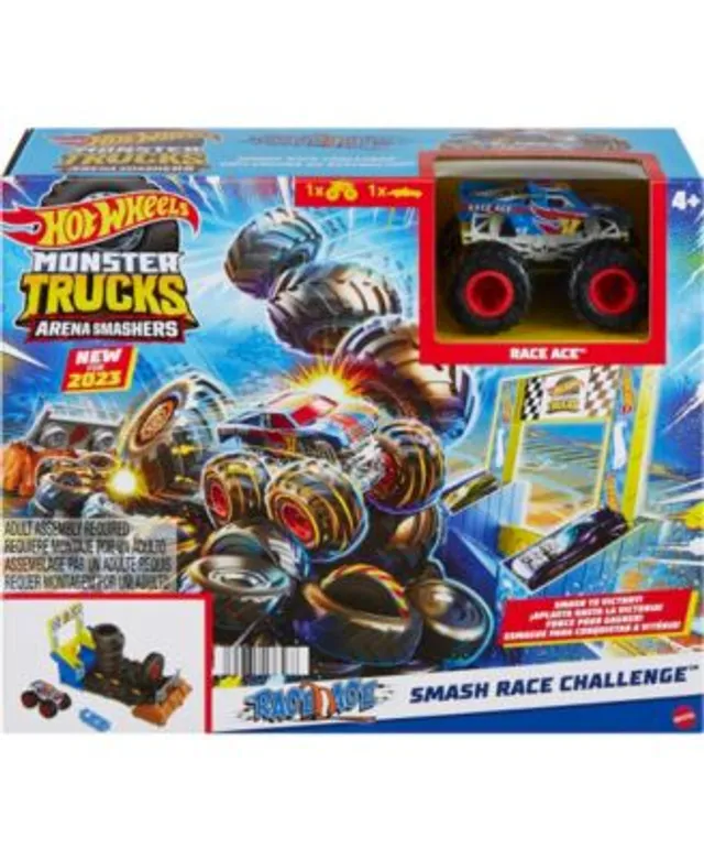 Hot Wheels Arena Smashers 5-Alarm Fire Crash Challenge Playset, 5-Alarm Toy  Truck in 1:64 Scale & Crushable Car