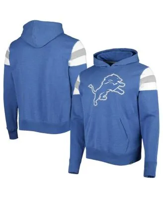 Profile Men's Blue, White Detroit Lions Big and Tall Pullover Hoodie