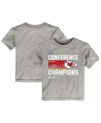 : Fanatics Men's Heather Charcoal Kansas City Chiefs Super Bowl  LVII Champions Locker Room Trophy Collection T-Shirt : Sports & Outdoors