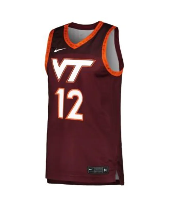 Nike Men's Virginia Tech Hokies Two Button Replica Baseball Jersey - Maroon - XL (extra Large)