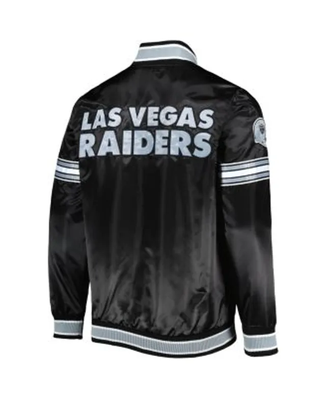 Men's Las Vegas Raiders x The Wild Collective Black Varsity Full-Snap Jacket