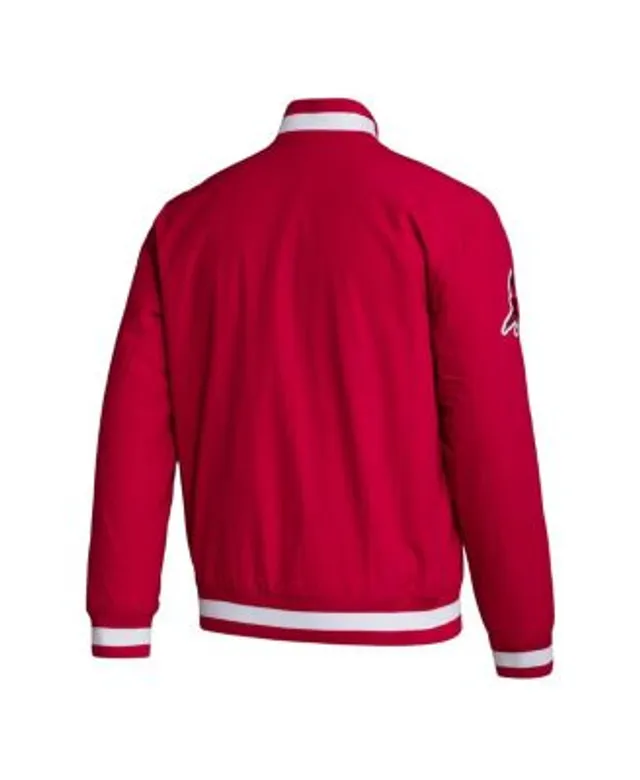 adidas Louisville Sideline Knit 1/4-Zip Jacket - Red