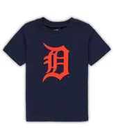 Toddler Navy Detroit Tigers on The Fence T-Shirt Size:3T