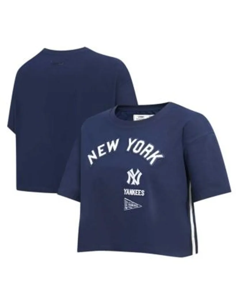 Women's New Era Navy York Yankees Team Stripe T-Shirt Size: Small