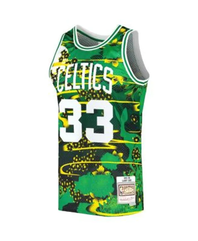 Mitchell & Ness Men's Larry Bird Green Boston Celtics Hardwood Classics  1985 Hyper Hoops Swingman Jersey