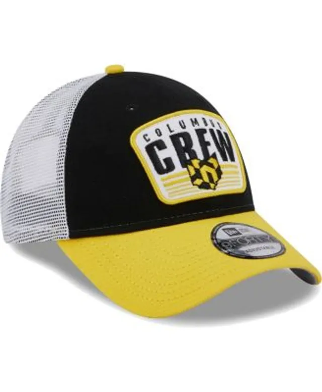 Men's Columbus Crew New Era White Foam Trucker 9FIFTY Snapback Hat