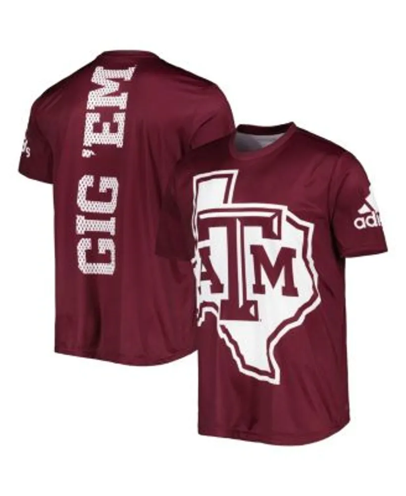 Texas A&M Youth Gig 'Em Football T-Shirt | Maroon