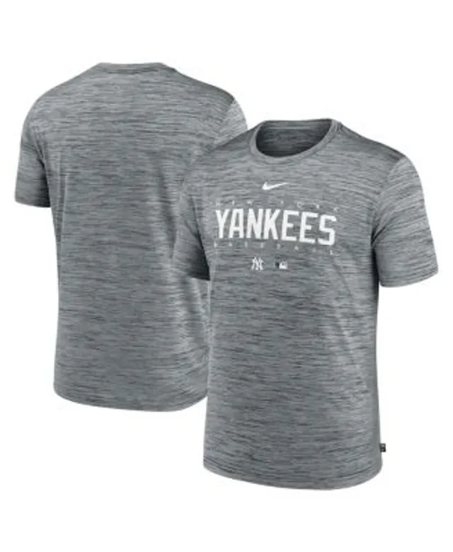 Men's New York Yankees Nike White Wordmark Practice Performance T-Shirt