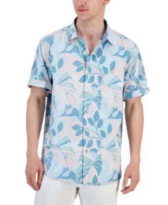 Tommy Bahama Black Los Angeles Chargers Sport Azule Oasis Camp Button-up  Shirt for Men
