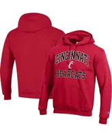 Men's Champion Red Louisville Cardinals Vault Logo Reverse Weave Pullover Hoodie Size: Small