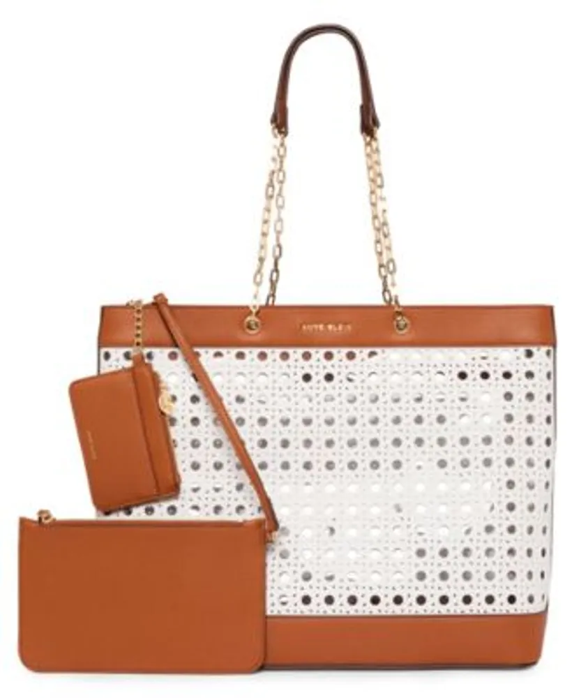 slachtoffer inkt Scharnier Anne Klein Small Perforated Tote Bag with Pouch | Connecticut Post Mall